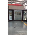 A casement window 3 panel glass thermo aluminum windows